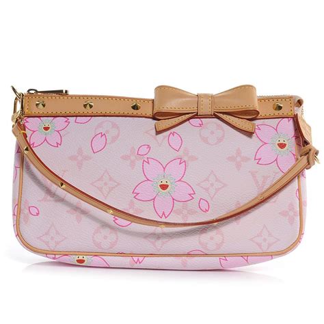 lv pink flower bag